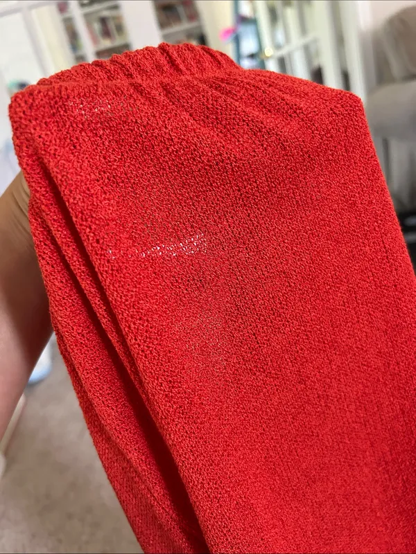 Zara red wide leg pants. S-M - Image 5