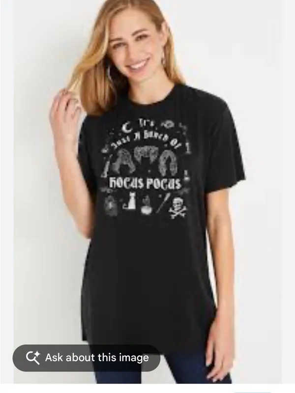 Disney Black Hocus Pocus Graphic Tee | Size XL Halloween - Image 9