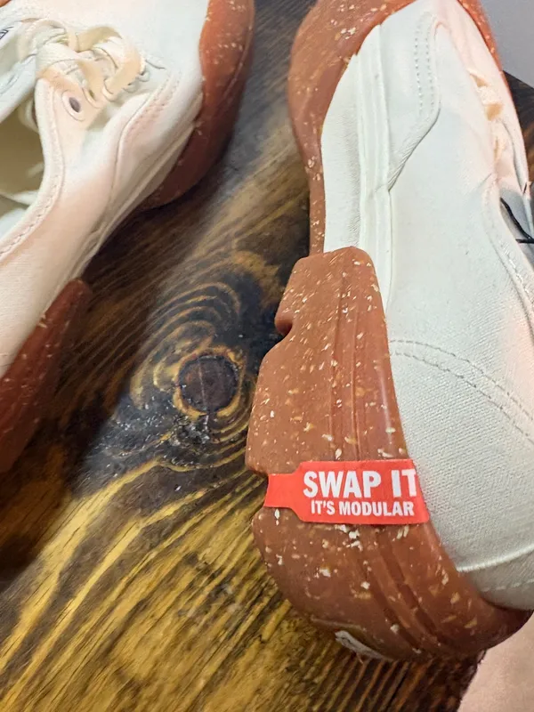 Vans White‎ Anaheim Factory Modular Swap It Speckled Gum Shoes M7.5/W 9 - Image 4