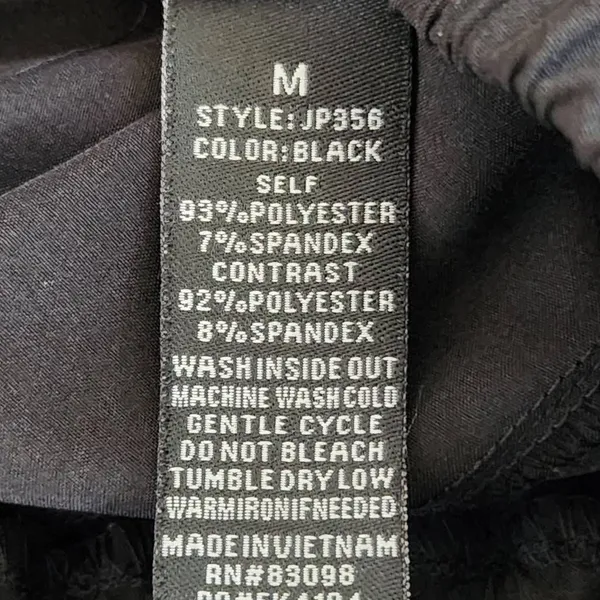 CI Sono Black Pull-on Cargo Joggers Size Medium Black Cargo Jogger Pants - Image 7
