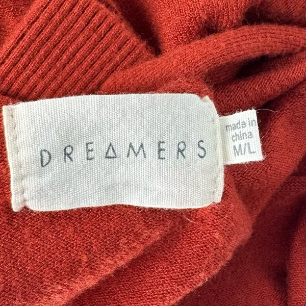 Dreamers Longline‎ Open Cardigan Rust Orange Size M/L - Image 7