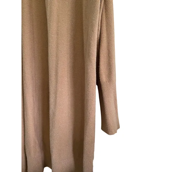 Leith Camel Long Length Open Cardigan Size Small - Image 3