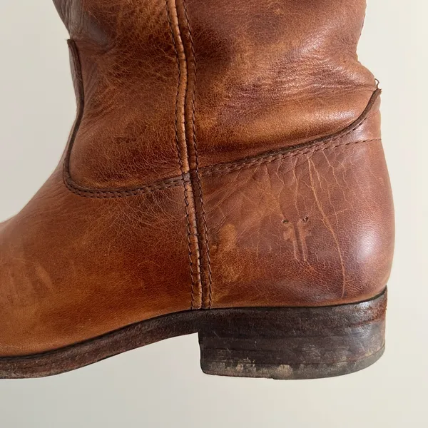 Frye Melissa Button Leather Rising Boots - Image 5