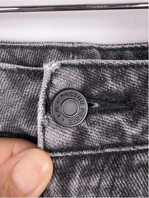 PacSun Mom Jeans Women’s 24 Black Distressed High Rise Mom Denim Indie - Image 2