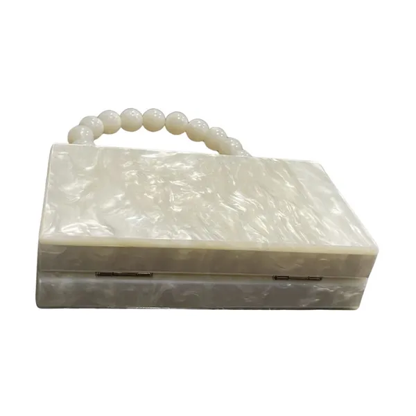 A New Day Pearlized Mini Clutch Handbag Purse Acrylic Vintage Inspired Party - Image 3