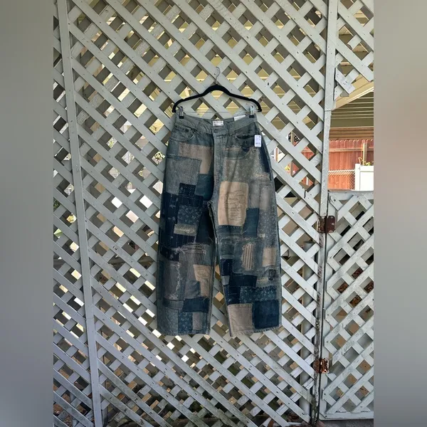 Free people Illusions Printed Relaxed Jeans - Image 6