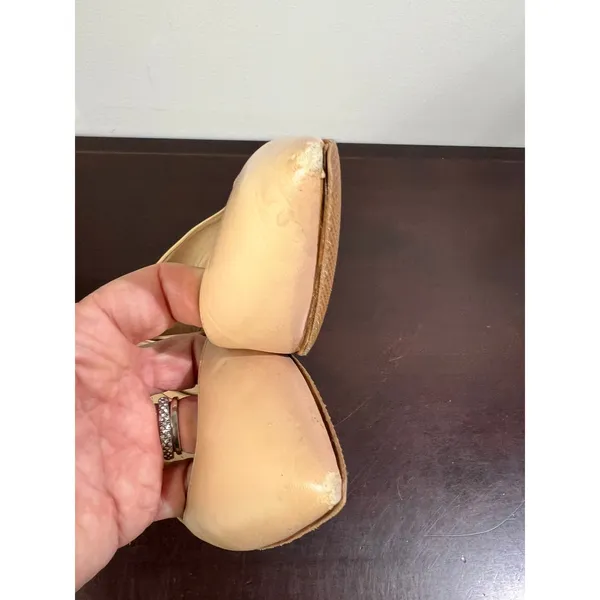 Nicholas Kirkwood‎ Sculptural Block Heel Pumps Nude Leather Office Shoes Size 37 - Image 10
