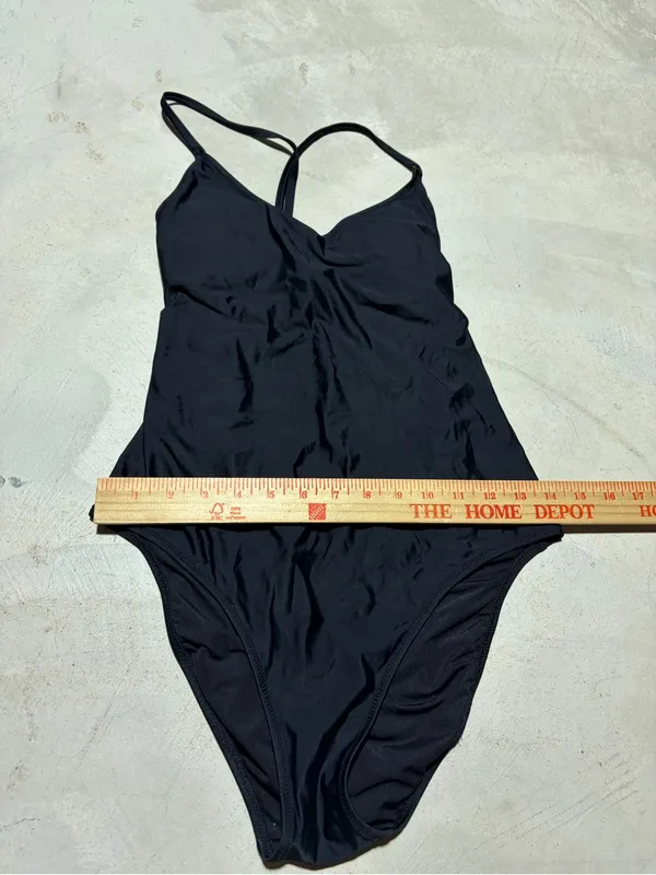 Aerie Classic Black One-Piece Swimsuit full coverage m long - Image 3