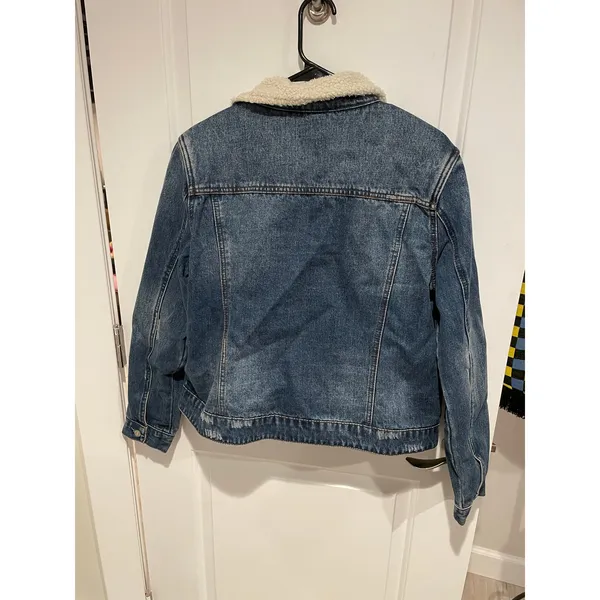 Kensie jean jacket Sherpa collar size XL - Image 7