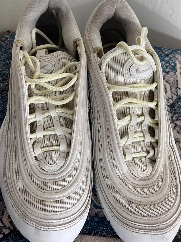 Nike Off-White/Cream Air Max 97 Sneakers - Image 2