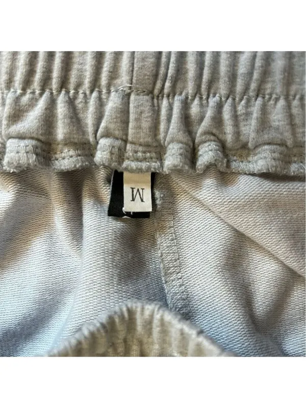 Athletic Gray Drawstring Shorts Size M - Image 3