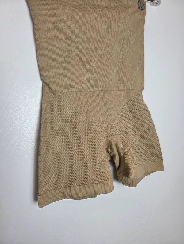 Beige Tummy Control Shapewear Thigh Abdomen Boning Support Slimming S/XS - Image 3