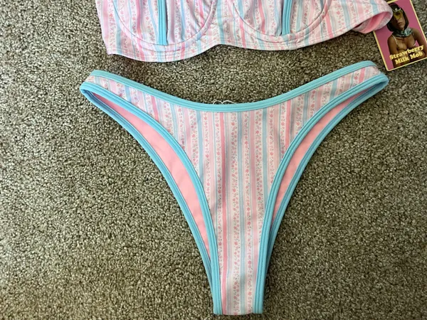 Strawberry Milk Mob bathing suit Blue Size M - Image 2