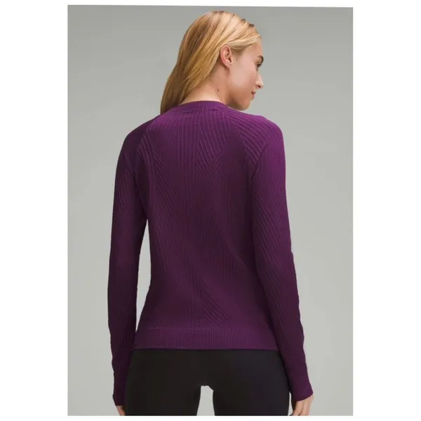 Lululemon Rest Less Pullover 4/6‎ Aerial Current Dramatic Magenta Activewear - Image 2