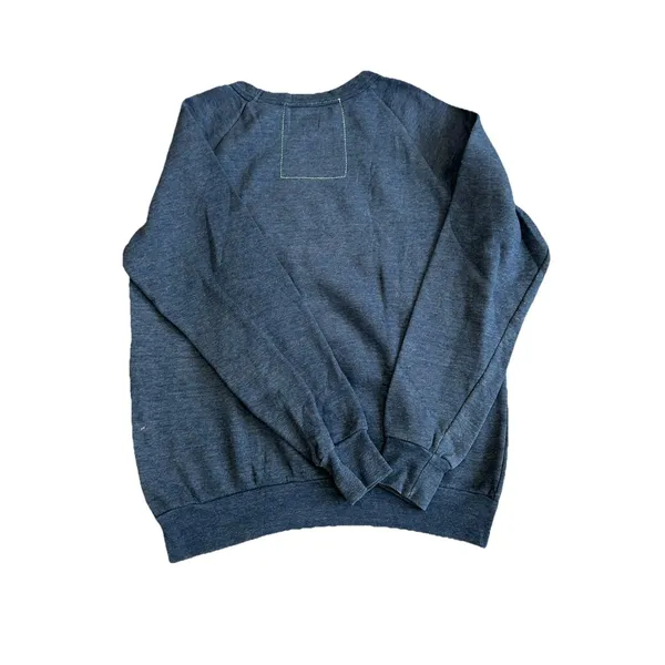 Aviator Nation Daydream Crewneck Women’s Sz XS Navy Blue Neon Embroidered - Image 5