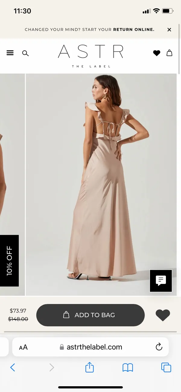 ASTR The Label BRYNA RUFFLE STRAP SATIN MAXI DRESS - Image 2