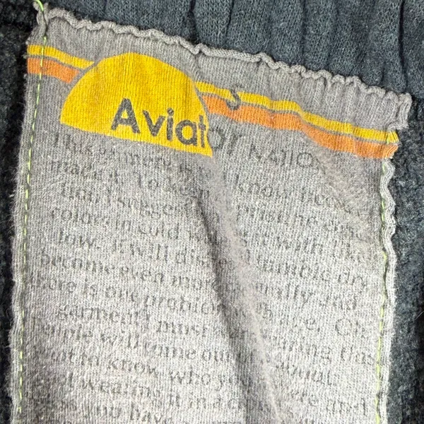 Aviator Nation Charcoal Gray Rainbow Stripe Sweatpants Joggers Womens Size‎ S - Image 4