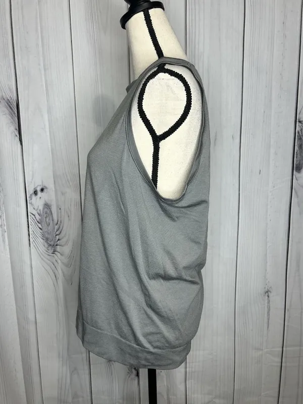 Lululemon Swiftly Breathe Muscle Tank Top Womens Sz 10 Gray Sleeveless - Image 4