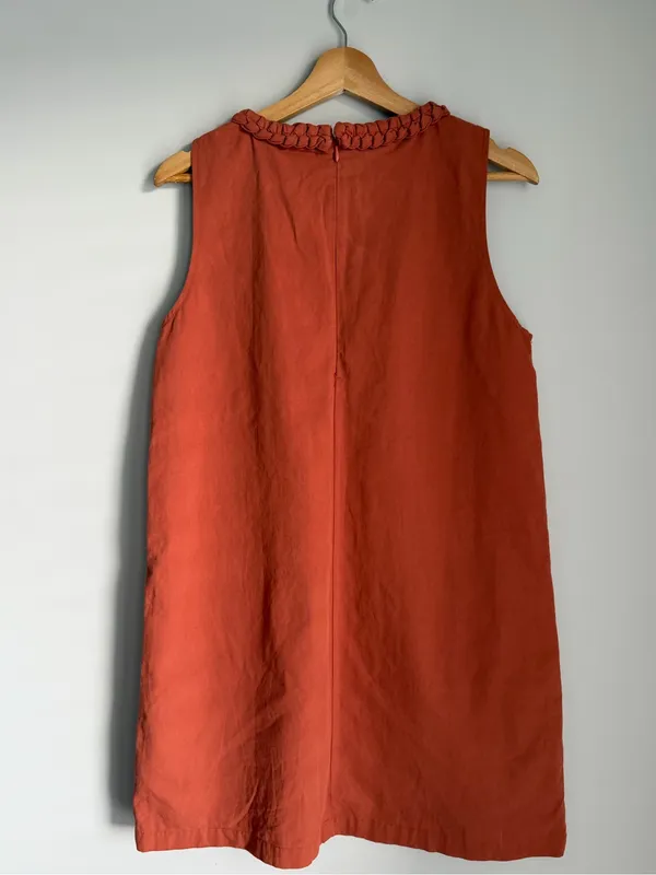 Entro Apple Cider Sippin Mini Dress in Rust Fall Size Medium - Image 5