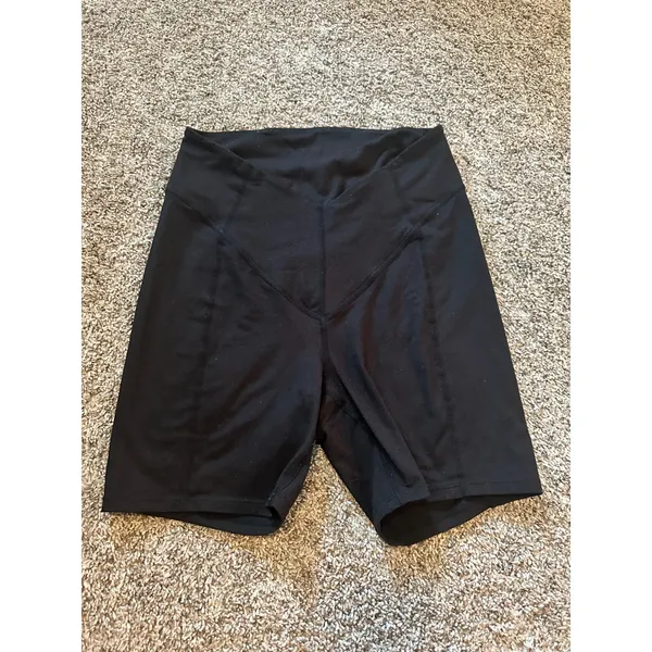 FP Movement Women Black High Rise‎ V-Waist Biker Shorts OB1108220 Size S - Image 2
