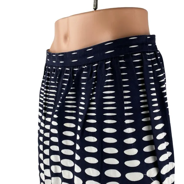 J.Crew Black White Polka Dots Gradient High Waist Pocket A Line Mini Skirt Sz 6 - Image 2