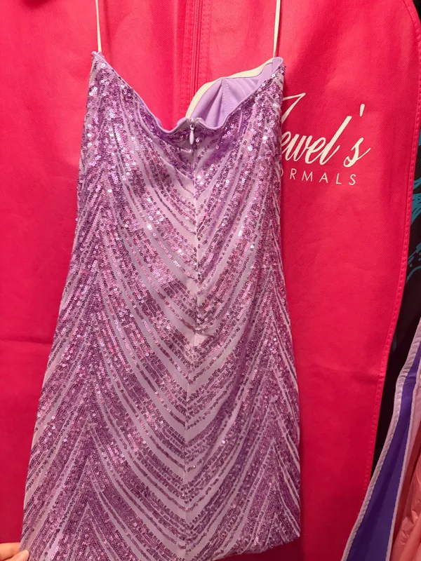 Hello Molly Dress Mini Sequin Purple - Image 3