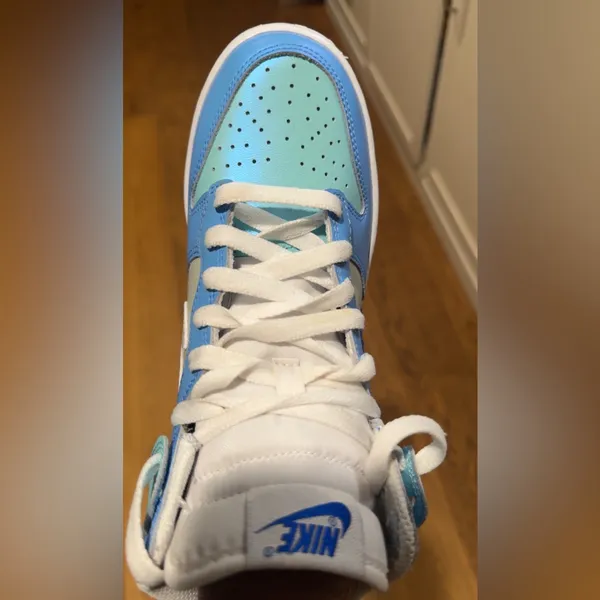 Nike‎ Dunk High Blue Mint Clean Streetwear Sneaker hightop 5.5Y W7 DV2206-400 - Image 12