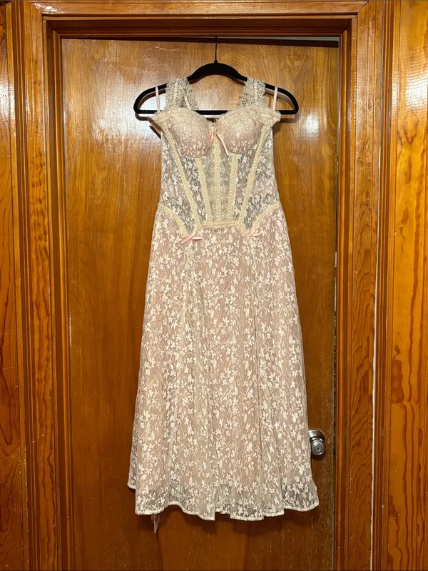 Glass Candy Corset Dress Pink Size L - Image 2
