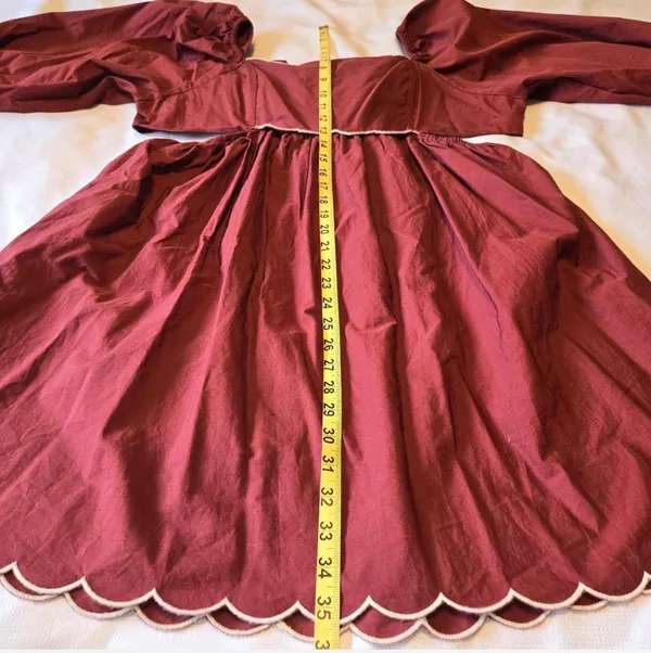 Anthropologie FOREVER THAT GIRL for Cinnabar Puff Sleep Open Back Dress - Image 5