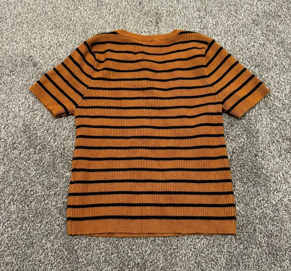 H&M Brown Stripe Baby Tee - Image 2