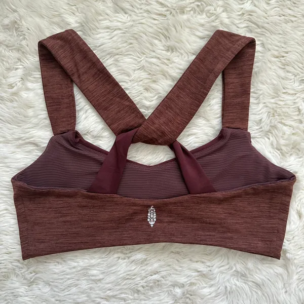 FP Movement Sports Bra Zen Again Bra Crisscross Back Brown M - Image 5