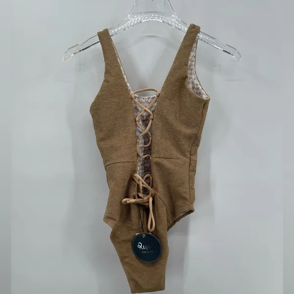 Free People x Resin Obsidian‎ Cream Full Suit size small - Image 4