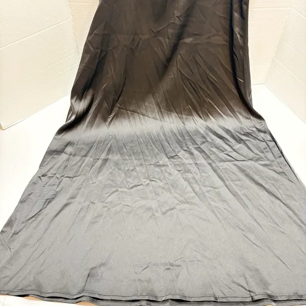 Altar’d State Black Satin And Lace Long Slip Dress Size M Elegance - Image 7