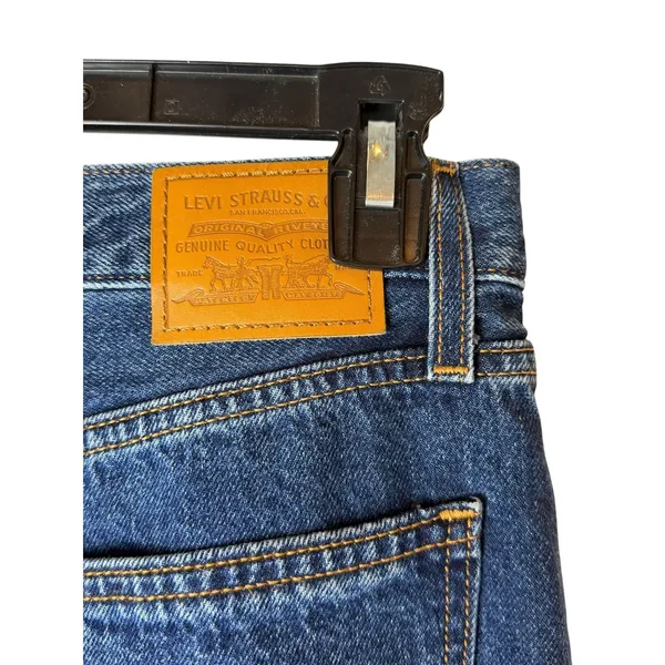 Levi's Dad Jeans Women 26 Blue Premium High Rise Straight Leg Denim Y2K Relaxed - Image 6