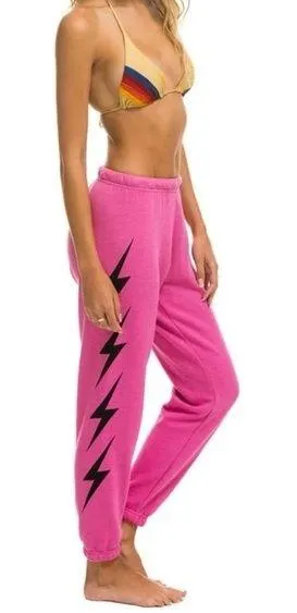 Aviator Nation 4 Bolt Sweatpants Pink - Image 2