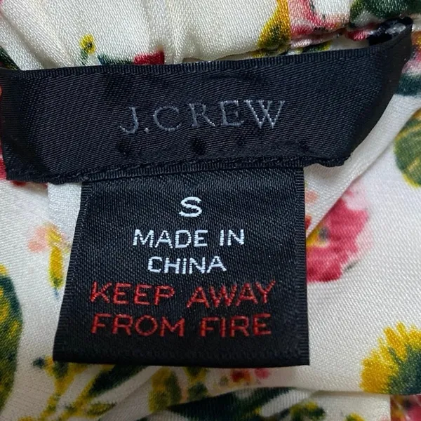 J.Crew Women's Multicolor Floral Elastic Waist Wide Leg Trousers Lounge Pants S - Image 4