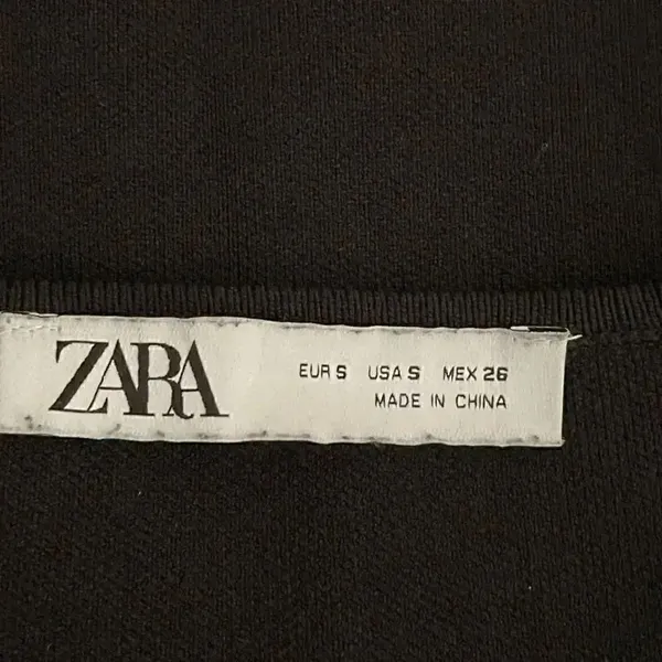 ZARA Knit Stretchy Cropped Cami Tank Top Black Bustier SZ S #1137 - Image 5