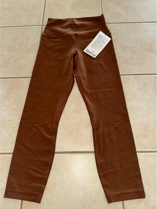Lululemon Align High Rise 23” Roasted Brown Size 6 NWT - Image 3