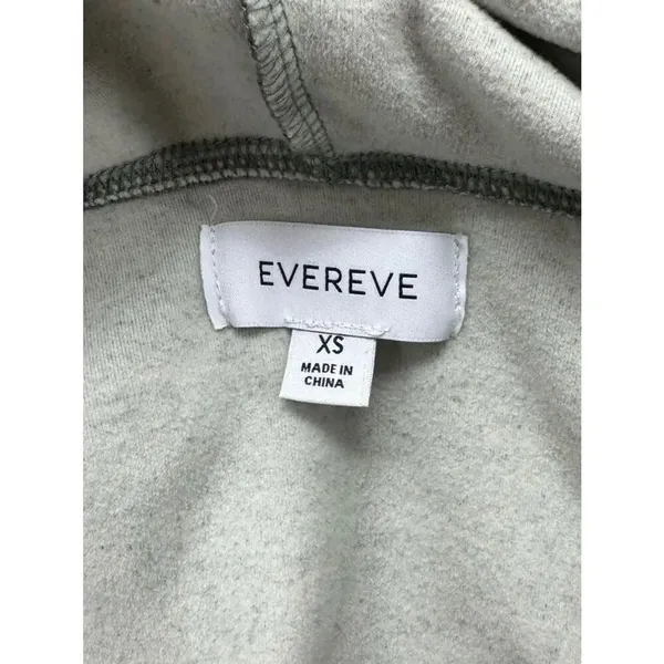 Evereve Green Pullover Hoodie Sweatshirt Women’s XS - Image 3