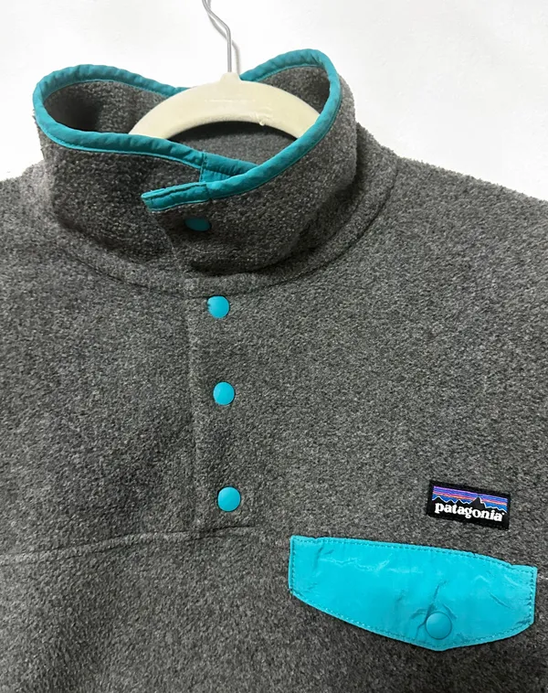 Patagonia snap T fleece pullover blue - Image 2