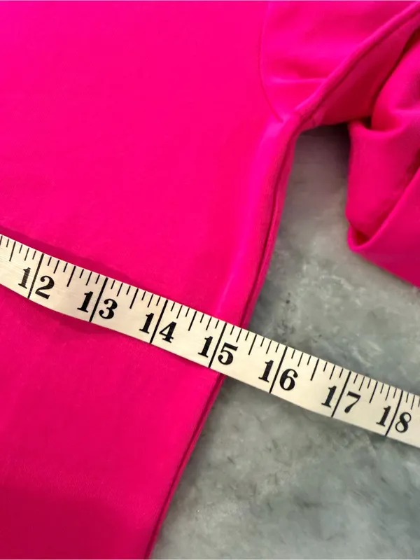 NWOT LRL Lauren Ralph Lauren Size S Pink Boat Neck Cuffed Sleeve Top Cotton - Image 9