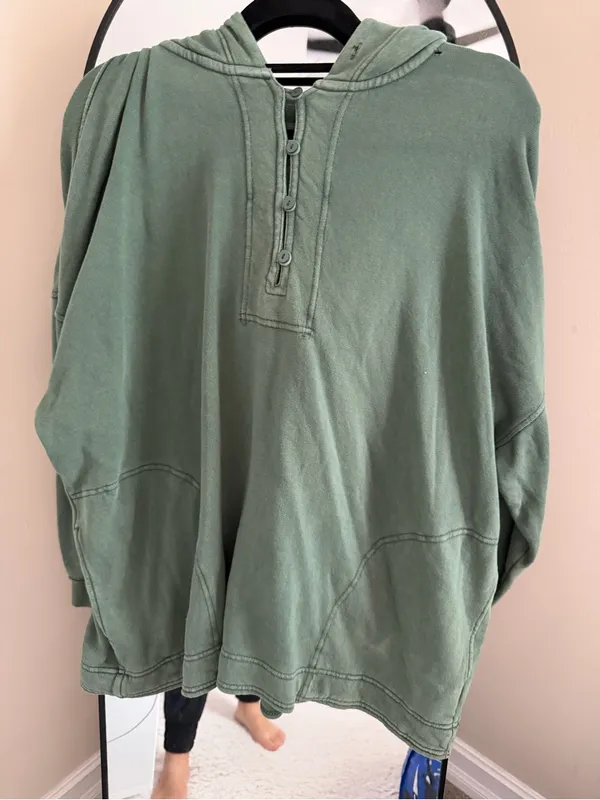 aerie Olive Green Hoodie Sweater - Image 4