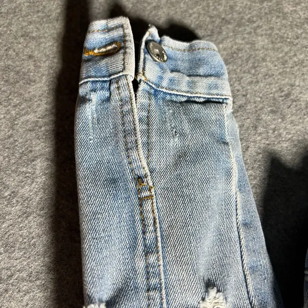 Ci Sono Denim Collection Distressed Trucker Jacket Med Wash Womens Medium - Image 7