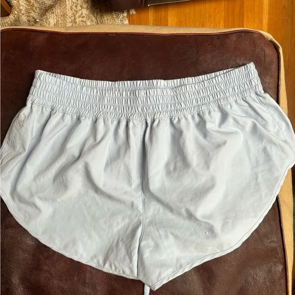 Free People Light Blue Lace-Up Shorts - Image 5