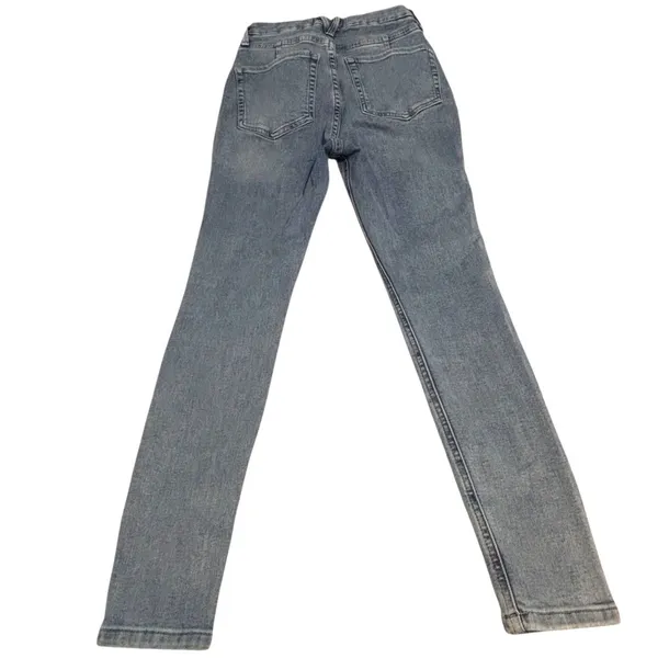 Free People Skinny Jeans Women's 28 Light Wash Stretch Ankle Denim - Image 9