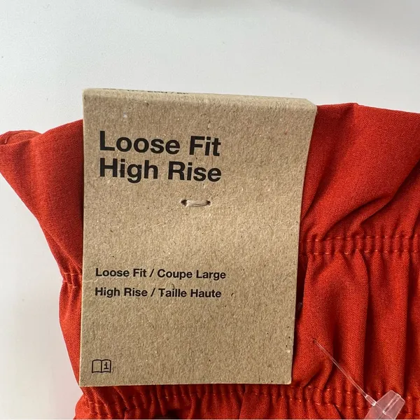 Nike Sportswear Paperbag Shorts Womens XS Orange High Rise Loose Fit NWT - Image 4