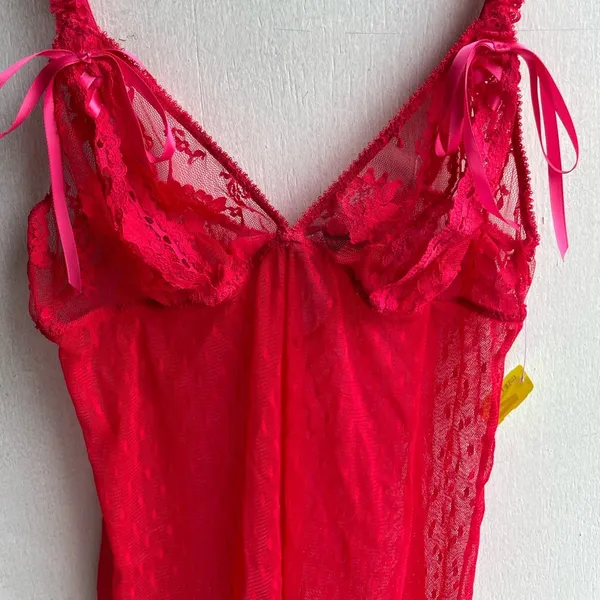 Victoria's Secrets Sexy Little Things Lace Babydoll Lingerie Top Size M A11 - Image 2