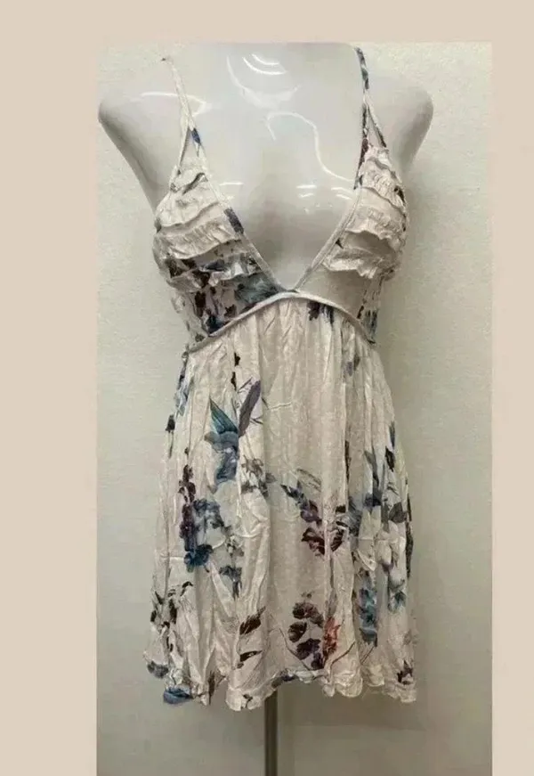 🆕Floral Spaghetti Straps Mini Dress L🆕 - Image 3