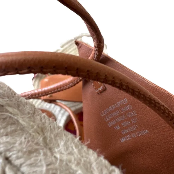 Tory Burch Diamond Patch Espadrille Wedge‎ Aged Camello 7 - Image 9