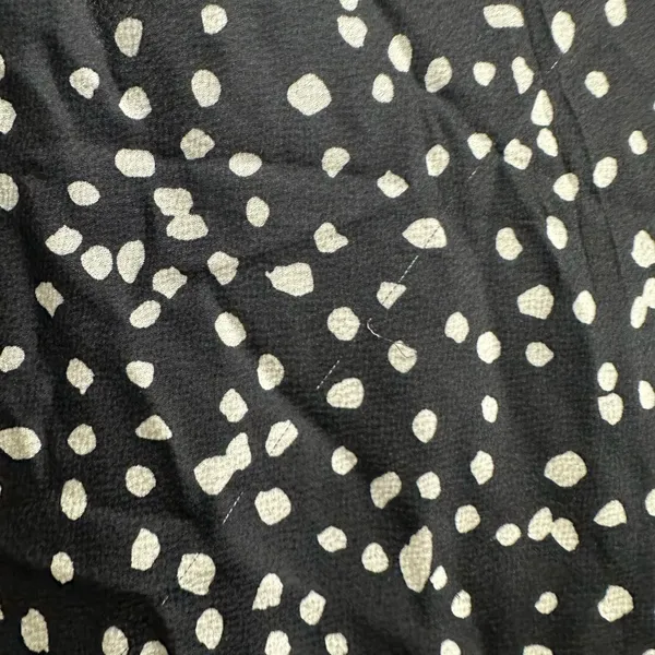 Womens Mini Slip Dress Open Back Black Polka Dot Coquette Size Small - Image 10